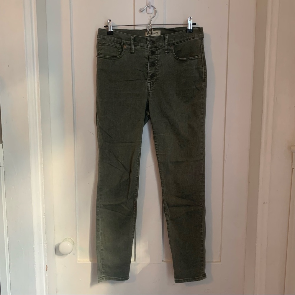Madewell Green Skinny Pants